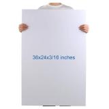 $66 Foam Board 24x36x3/16 5mm White Double-Sided 12 Pack Acid-Free