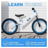 $128 Balance Bike for Kids 4 9, No-Pedal Training, 16in Wheel, Black in Col