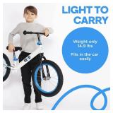 $128 Balance Bike for Kids 4 9, No-Pedal Training, 16in Wheel, Black in Col