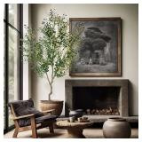 $168 8ft Olive Tree in Pot - Faux Silk Plant, 3200 Leaves