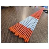 The ROP Shop Pack of 20 1/4 Inch Orange 48 Inch Driveway Markers