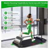 $120 Electric Walking Pad with Handle Bar, 3.5HP Treadmill, 0.6-10MPH