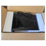 $89 Double Induction Cooktop 1800W, Dual 900W Burners, Glass Surface