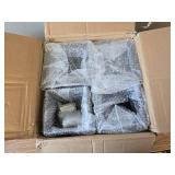 $116 6x6 Post Base (8pc), 5.6x5.6, 13GA Steel, Black Powder Coat