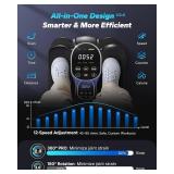 $100 MERACH Under Desk Elliptical, 12-Speed Quiet Pedal Exerciser