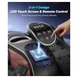 $100 MERACH Under Desk Elliptical, 12-Speed Quiet Pedal Exerciser