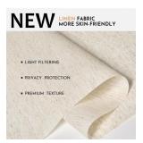 $54 Persilux Light Filtering Roller Shades, Cordless, Linen, 22x72, Grey