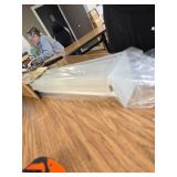 $54 Persilux Light Filtering Roller Shades, Cordless, Linen, 22x72, Grey