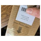 $54 Persilux Light Filtering Roller Shades, Cordless, Linen, 22x72, Grey