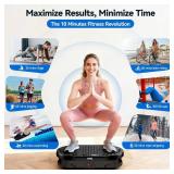 $73 Vibration Plate Exercise Machine, 120 Speed Levels, 9 Programs