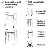 Sigo Blue Walker Tray for Rolling Folding Walker w/ Cup Holder