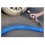 $70 YOTOO 5-Pack Polyurethane Recoil Air Hose, 1/4" ID x 25