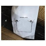 $50 10x7ft Adjustable Backdrop Stand Kit with Black Curtain