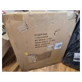 $170 Gtongoko 3-Panel Fireplace Screen w/ Doors, 51"W x 32"H, Black