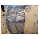 $170 Gtongoko 3-Panel Fireplace Screen w/ Doors, 51"W x 32"H, Black