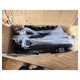 Simple Trending Rack with Wheels, Double Rod Garment Rack, Black