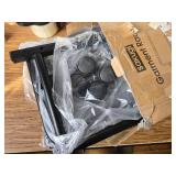 Simple Trending Rack with Wheels, Double Rod Garment Rack, Black