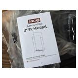 Simple Trending Rack with Wheels, Double Rod Garment Rack, Black