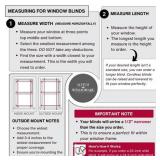 $65 Lotus & Windoware Cordless Faux Wood Blind, 22W x 60L, White