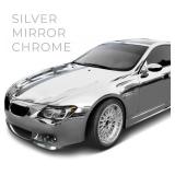 VViViD Gloss Chrome Silver Vinyl Wrap Adhesive Film Roll (3x5ft)