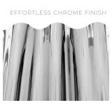 VViViD Gloss Chrome Silver Vinyl Wrap Adhesive Film Roll (3x5ft)