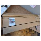 $196 2ft-4ft Cable Railing Kit with 33 Drilled Handrail, Black T304 SS