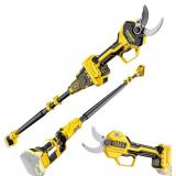 $169 Dewalt 20V MAX 2-in-1 Pole Pruning Shears, 1.6 dia, 14.8 ft