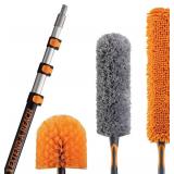 $50 20 ft High-Reach Duster Kit with 4-12 ft Telescopic Pole