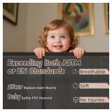 $63 100-Inch Retractable Baby Gate, 34" Tall, Reinforced Strip