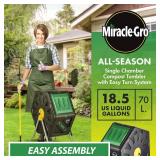 $70 Miracle-Gro Compost Tumbler - Single Chamber Easy-Turn Outdoor