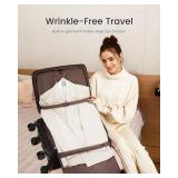 $80 LOVEVOOK Carry-On Luggage 22x14x9, 49L Softside Rolling Suitcase