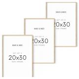 $150 HAUS AND HUES 20x30 Picture Frames Set of 3 Beige