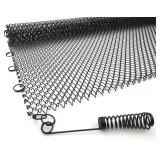 Sunshinecarpentry Fireplace Mesh Curtain, Two Panels, 21x24 FHL021