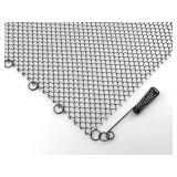 Sunshinecarpentry Fireplace Mesh Curtain, Two Panels, 21x24 FHL021