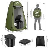$60 Portable Toilet Kit for Camping with Pop-Up Privacy Tent