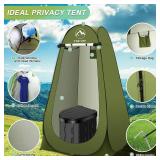$60 Portable Toilet Kit for Camping with Pop-Up Privacy Tent