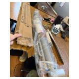 Retractable Baby Gate for Stairs, 55" Wide, 34" Tall, Grey Indoor