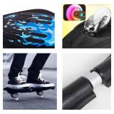 $50 Caster Board Deluxe Junior Skateboard with Illuminating Wheels
