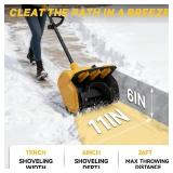 $100 Cordless Snow Shovel for Dewalt 20V Max, 11 in Brushless Motor