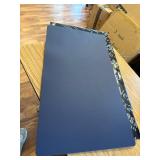 $56 Nekmit Leather Desk Blotter Pad 36 x 20 in, Flat, Non-Slip, Blue