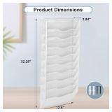 $50 EASEPRES 10-Pocket Mesh Wall File Organizer, Holder, White