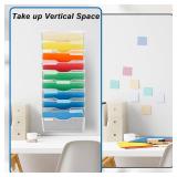 $50 EASEPRES 10-Pocket Mesh Wall File Organizer, Holder, White