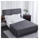 $93 Weighted Blanket Queen 60 80 (25 lb) Dark Grey