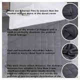 $93 Weighted Blanket Queen 60 80 (25 lb) Dark Grey