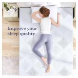 $86 SINWEEK 3-Inch Gel Memory Foam Mattress Topper Queen, Firm