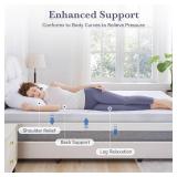 $86 SINWEEK 3-Inch Gel Memory Foam Mattress Topper Queen, Firm