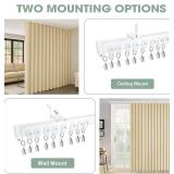 $46 Flexible Curtain Track, Divider Rods, Ceiling/Wall Mount, 12 ft