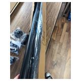 Umimile Tension Curtain Rod, 51-126 in, 1.26 in Dia, Black