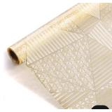 ALIUNI Window Privacy Film - Frosted, Non-Adhesive, Gold, 35.4x157.4in