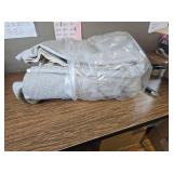 $130 Rugcomf 9x12 Area Rug - Washable Non-Slip Boho Floral Beige